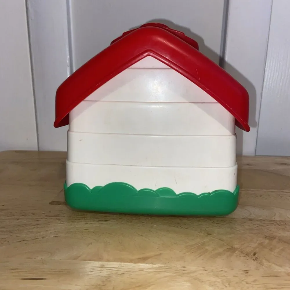 Fisher Price Dog House Pop Up Jack in the Box 1995 Vintage Musical Plastic Toy